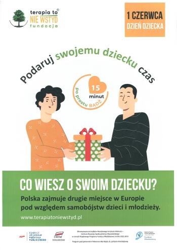 Plakat podaruj swojemu dziecku czas