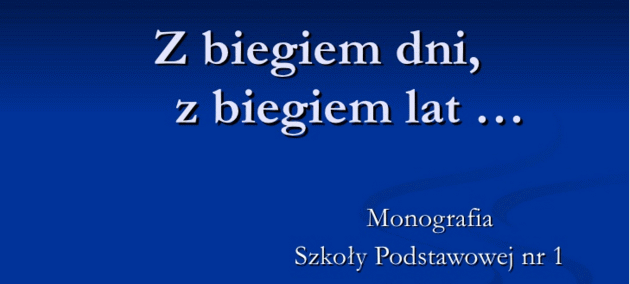 Monografia szkoły. Lata 1986-2006