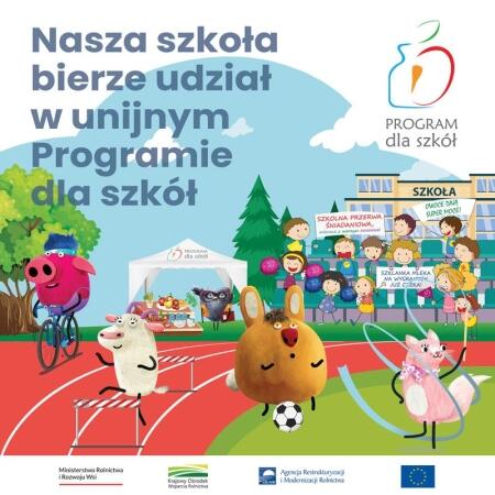 ''Program dla szkół'' - owoce, warzywa, mleko, produkty mleczne - informacja dla rodziców uczniów klas I - V