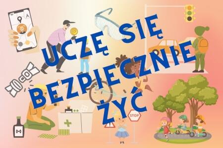 Uczniowie klasy 2b na Konkursie ''Uczę się bezpiecznie żyć''