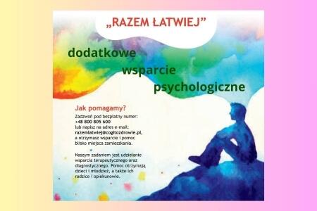 RAZEM ŁATWIEJ! – dodatkowe wsparcie psychologiczne