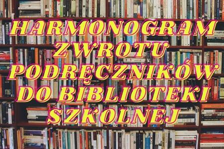 ZWROT PODRĘCZNIKÓW DO BIBLIOTEKI