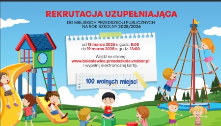 REKRUTACJA UZUPEŁNIAJĄCA - PRZEDSZKOLA