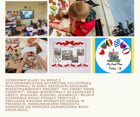 Podsumowanie projektu eTwinning  ,,My Sweet Home Country''