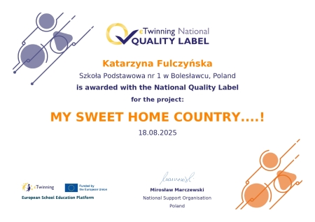 Międzynarodowy projekt ''My Sweet Home Country''