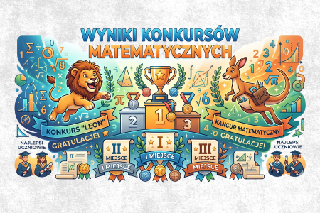 Wyniki konkursów matematycznych ''Kangur'' i ''Leon''