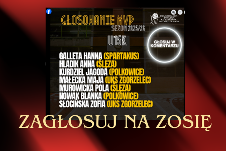 ZAGŁOSUJ NA ZOSIĘ SŁOCIŃSKĄ W PLEBISCYCIE DOLNOŚLĄSKIEGO ZWIĄZKU KOSZYKÓWKI