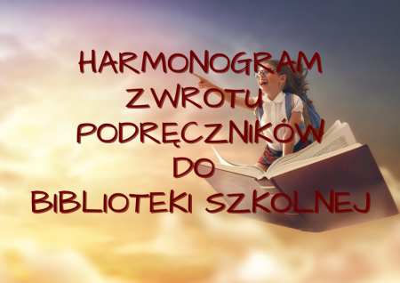 Harmonogram zwrotu podręczników