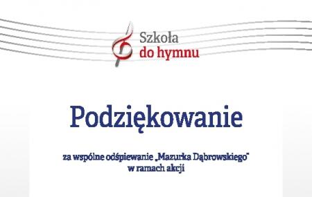 DYPLOM - SZKOŁA DO HYMNU