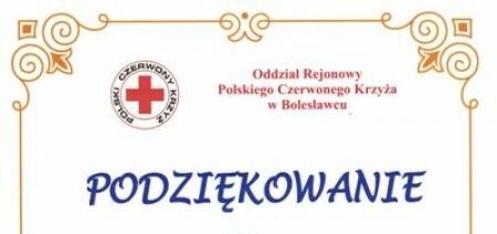 Podziękowanie PCK